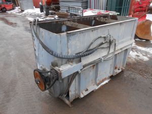 Concrete mixer on skid steer loader