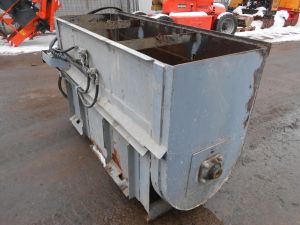 Concrete mixer on skid steer loader