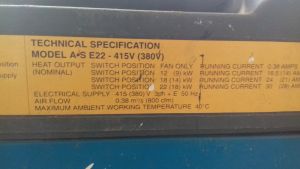 Electric heater - 380 V