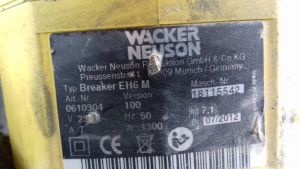 Elektric hammer Wacker Neuson EH 6M